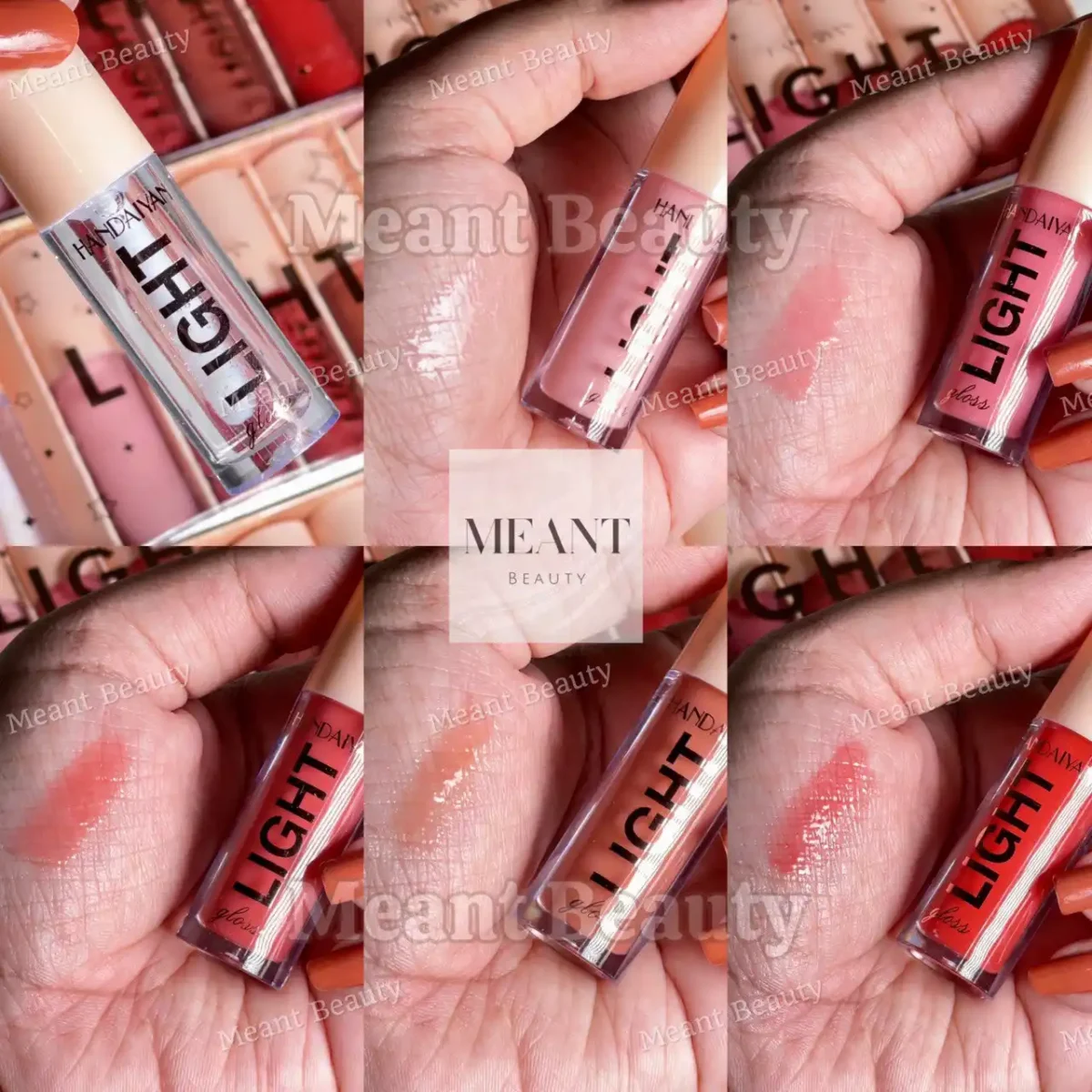 HANDAIYAN 6 Colors Light Lip Gloss Set Box Set-A