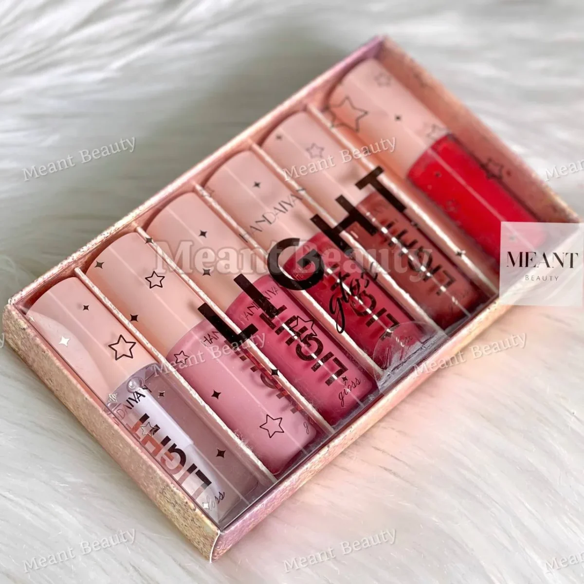HANDAIYAN 6 Colors Light Lip Gloss Set Box Set-A