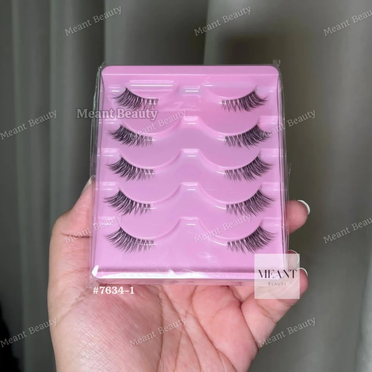 Shein 5 Pair Half Lashes Clear Band Wispy False Eyelashes
