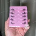 Shein 5 Pair Half Lashes Clear Band Wispy False Eyelashes