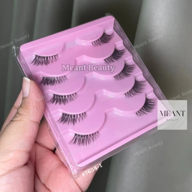 Shein 5 Pair Half Lashes Clear Band Wispy False Eyelashes