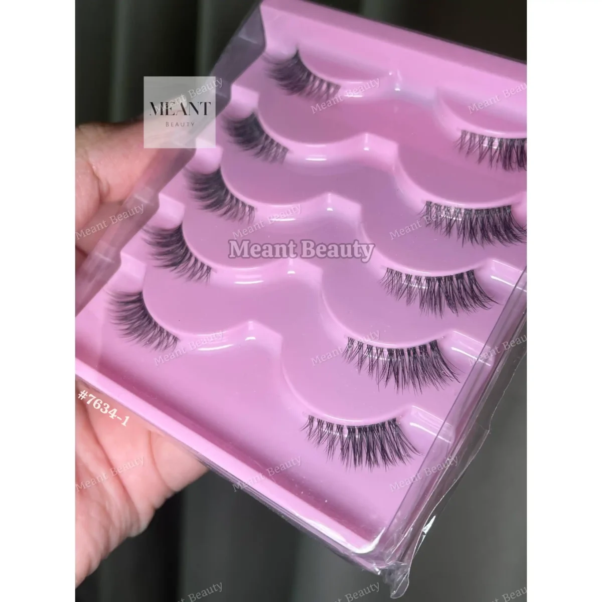 Shein 5 Pair Half Lashes Clear Band Wispy False Eyelashes