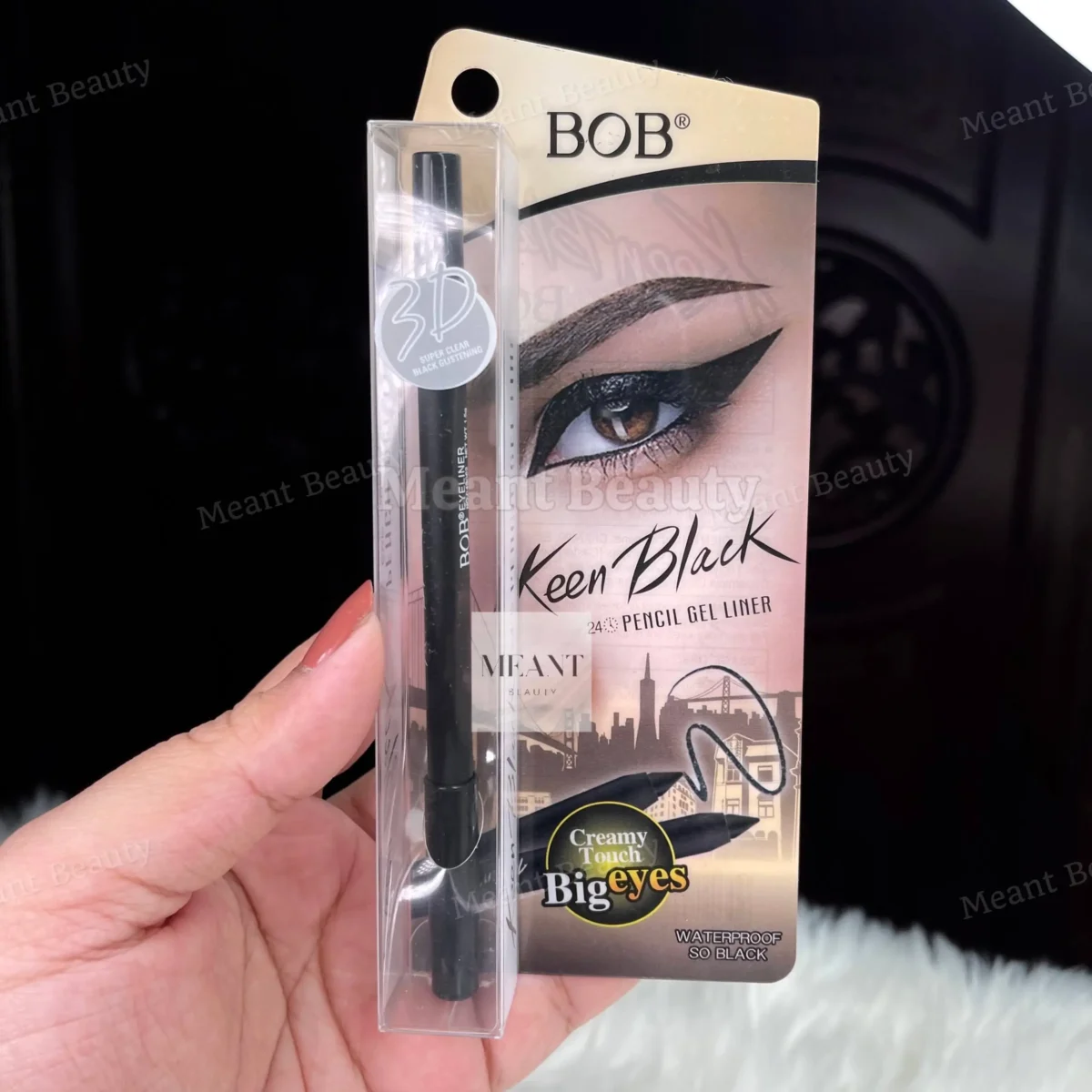 BOB Keen Black Pencil Gel Liner Kajal - Image 5