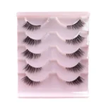 Shein 5 Pairs Half Lashes Clear Band Wispy False Eyelashes