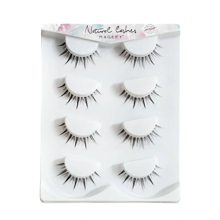 MAGEFY 4 Pairs of Natural Full False Eyelashes Set