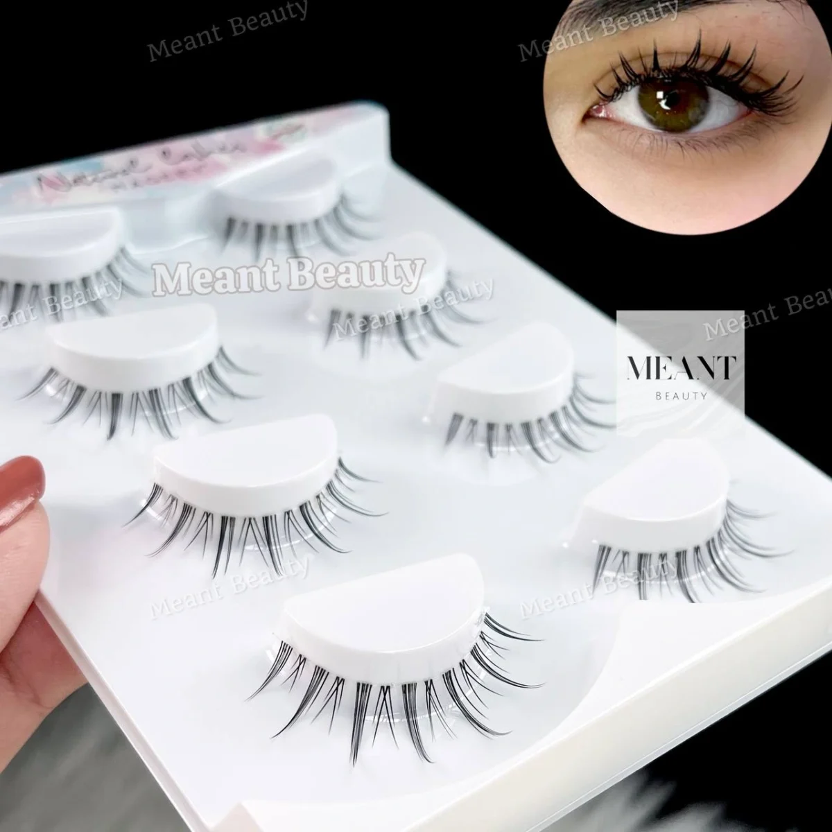 MAGEFY 4 Pairs of Natural Full False Eyelashes Set