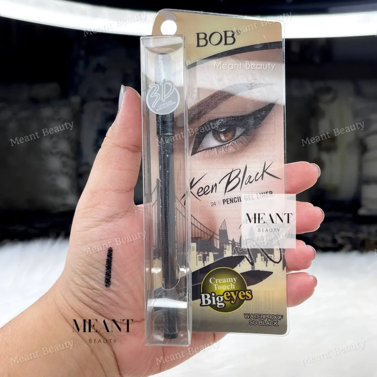 BOB Keen Black Pencil Gel Liner Kajal