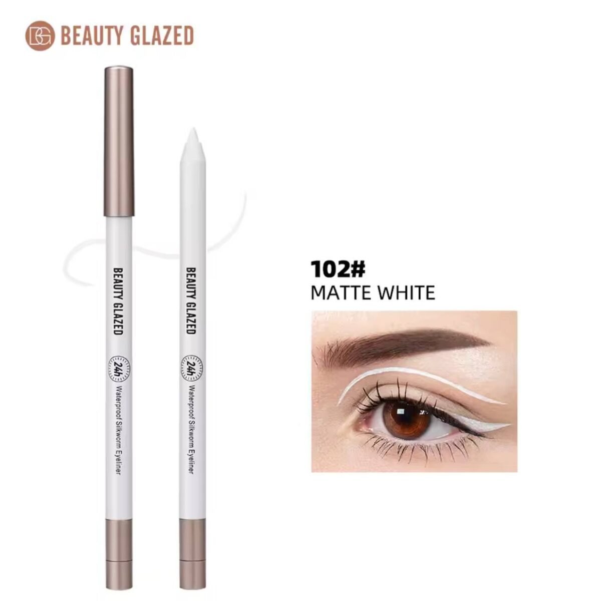 Beauty Glazed White Kajal Liner 102 Matte White
