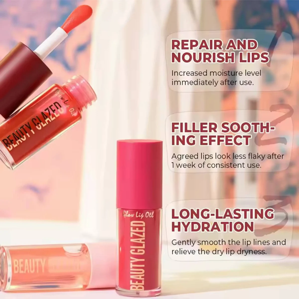 Beauty Glazed Glow Lip Oil