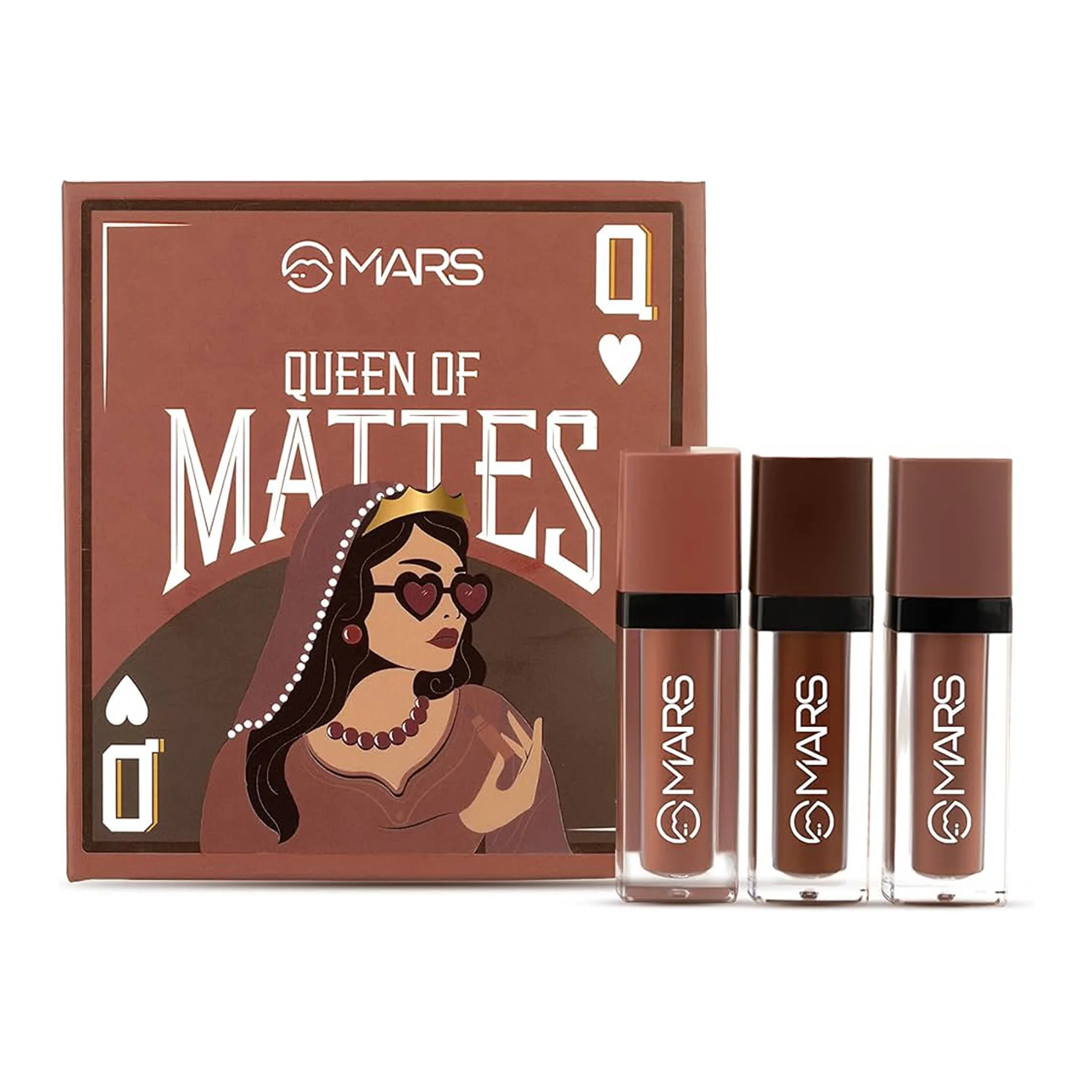 Mars Queen of Mattes Lipstick Set Browns Mars Queen of Mattes Lipstick Set Browns