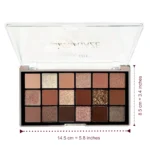 Anylady Sultry Gaze 18 Color Eyeshadow Palette- 01 Brown