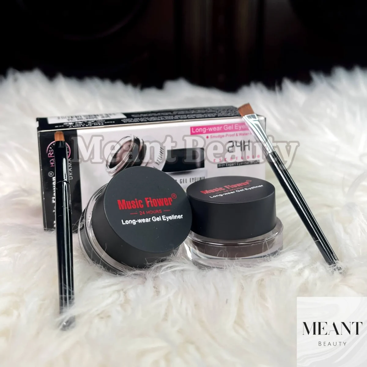 Music Flower Gel Eyeliner 2 in 1 Black + Brown