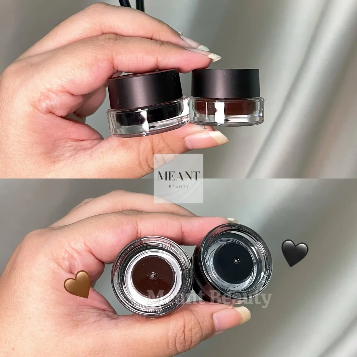 Music Flower Gel Eyeliner 2 in 1 Black + Brown