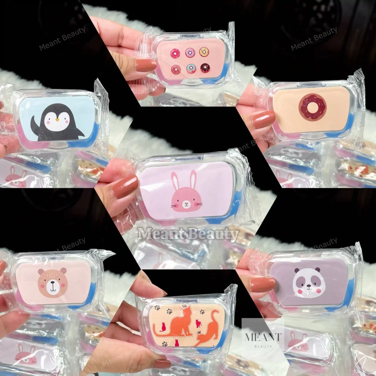 Cute Contact Lens Travel Kit Box- (Case, Tweezer & Applicator) kit