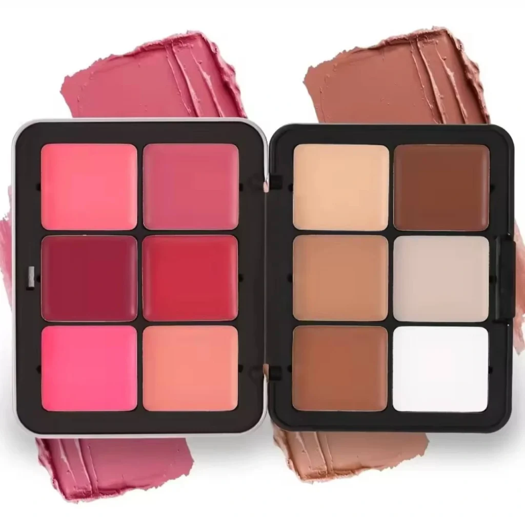 HANDAIYAN HD Face Essential Blusher + Contour 12 Modern Colors Palette