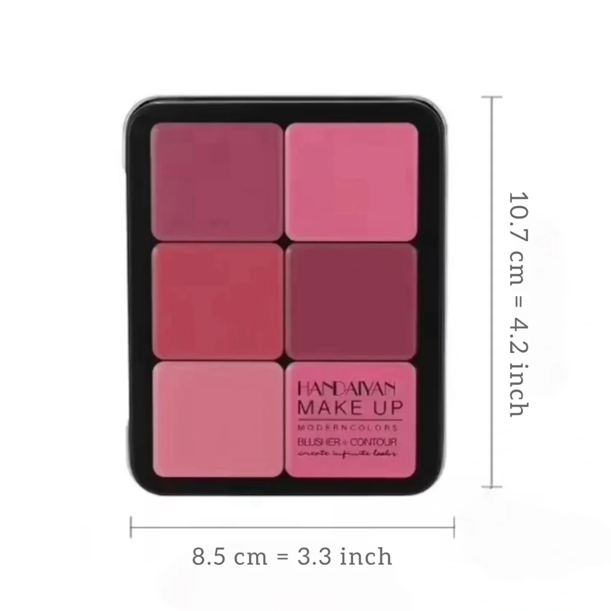 HANDAIYAN HD Face Essential Blusher + Contour 12 Modern Colors Palette