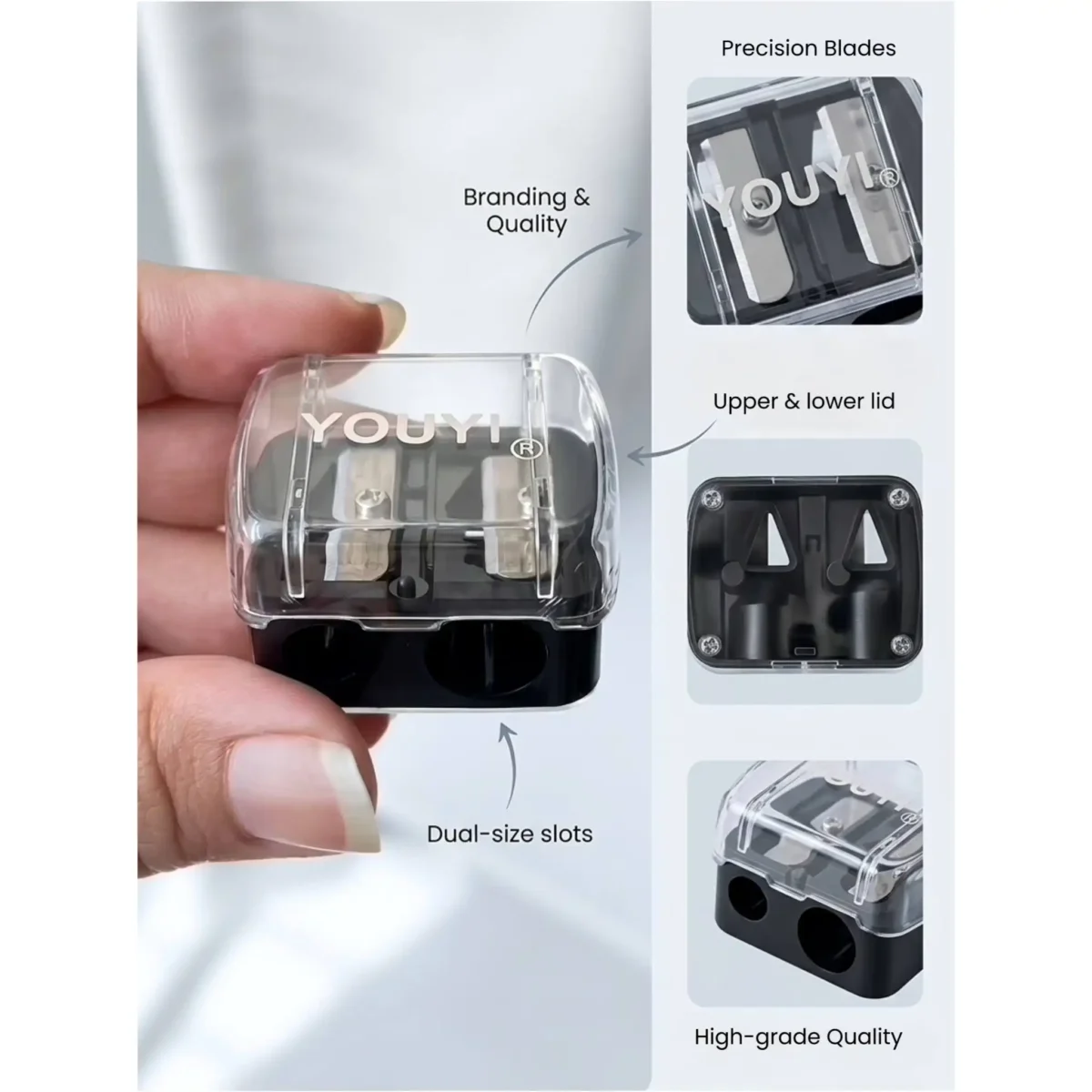 Youyi Double Hole Cosmetics Sharpener