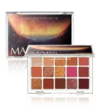 QIBEST Planet Mars 15 Colors Eyeshadow Palette