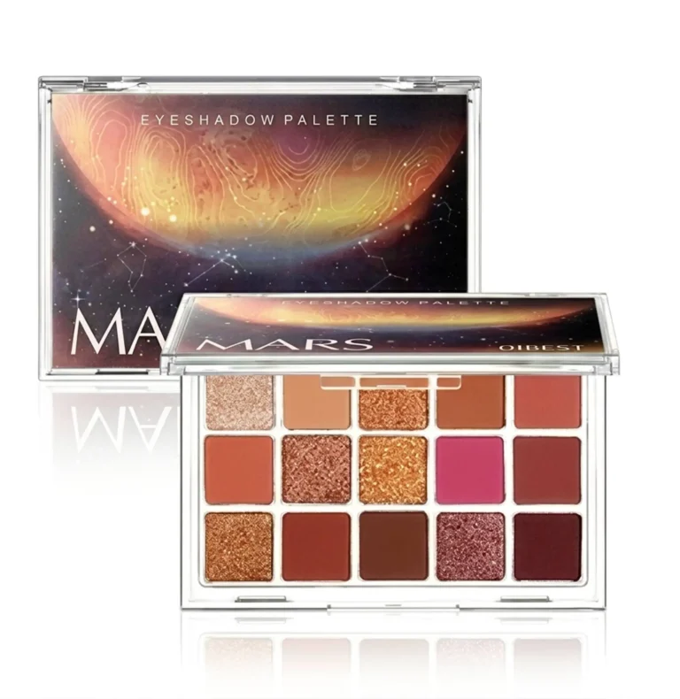 QIBEST Planet Mars 15 Colors Eyeshadow Palette