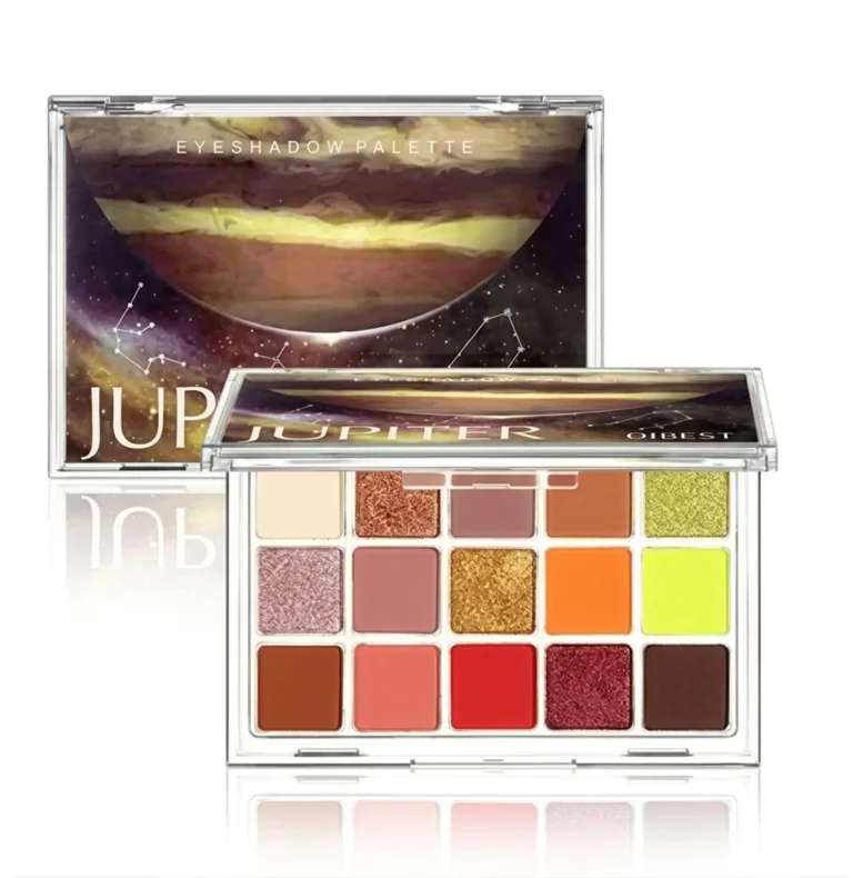 QIBEST Planet Jupiter 15 Colors Eyeshadow Palette