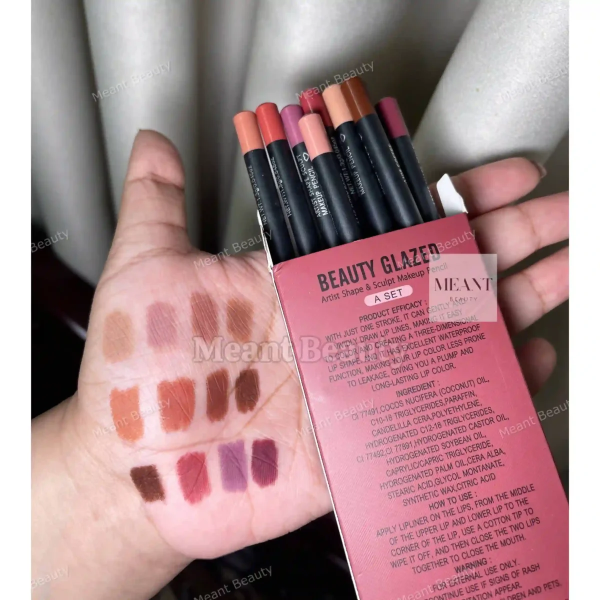Beauty Glazed Artist Shape and Sculpt Makeup Pencil Set A