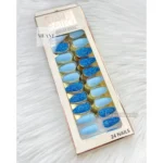 Nail Fairy 24 PC Fake Nail Set- Sparkly Blue