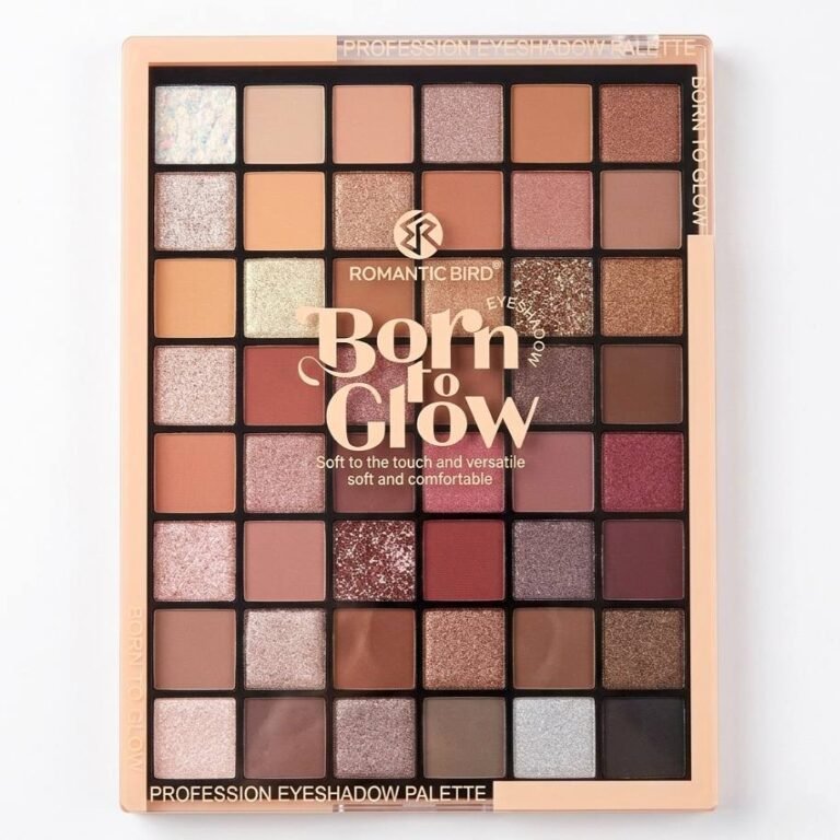 Romantic Bird Born to Glow 48 color Eyeshadow Palette- A (brown)