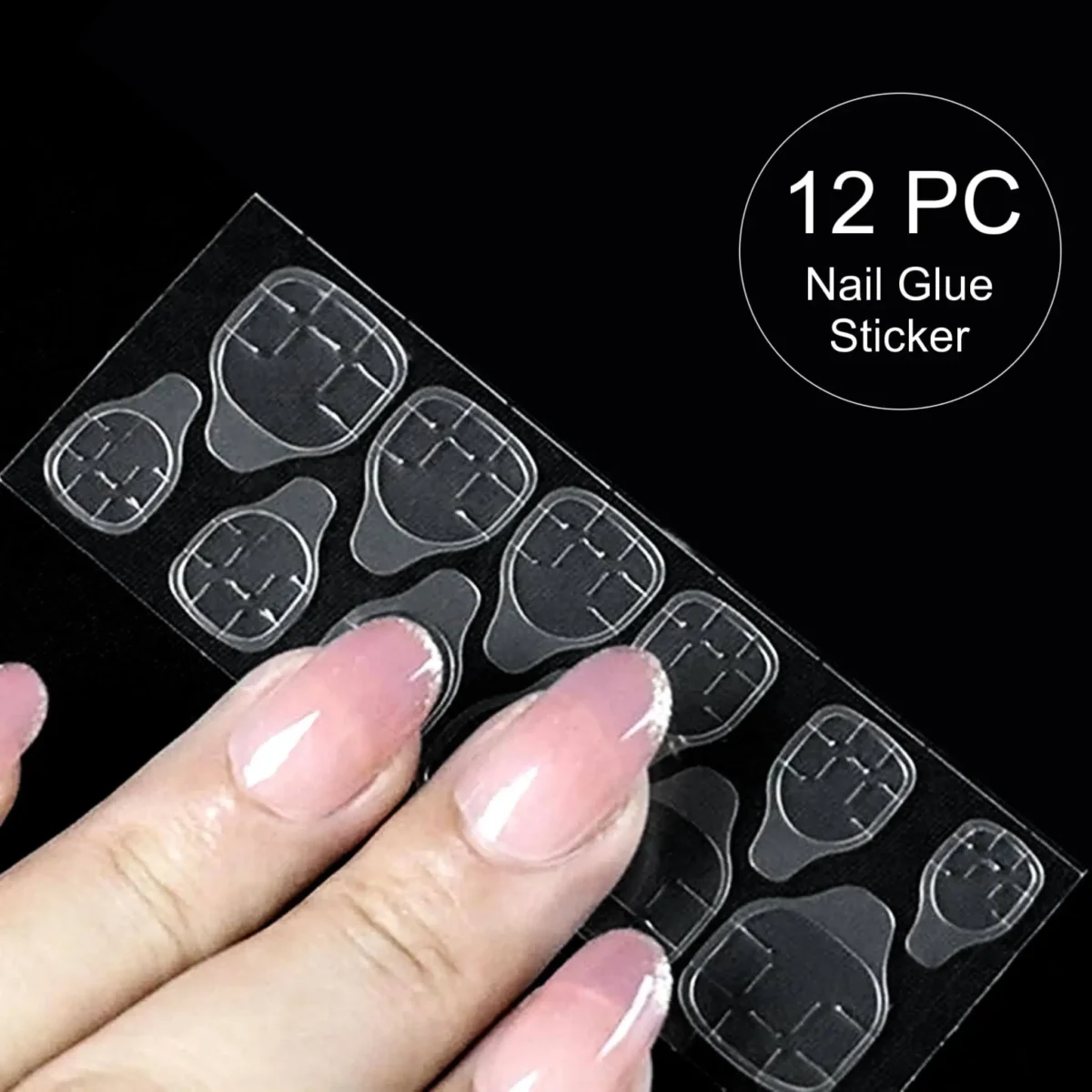 Cat Eye Fake Nail Set- #Posh Nude (10pc nail+12pc Sticker Glue) - Image 2