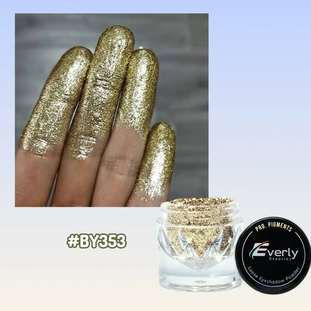 Everly Beauties Pro Pigments Monochrome Loose Glitter Eyeshadow #BY353