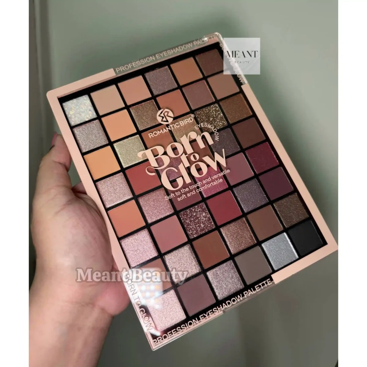 Romantic Bird Born to Glow 48 color Eyeshadow Palette- A (brown)