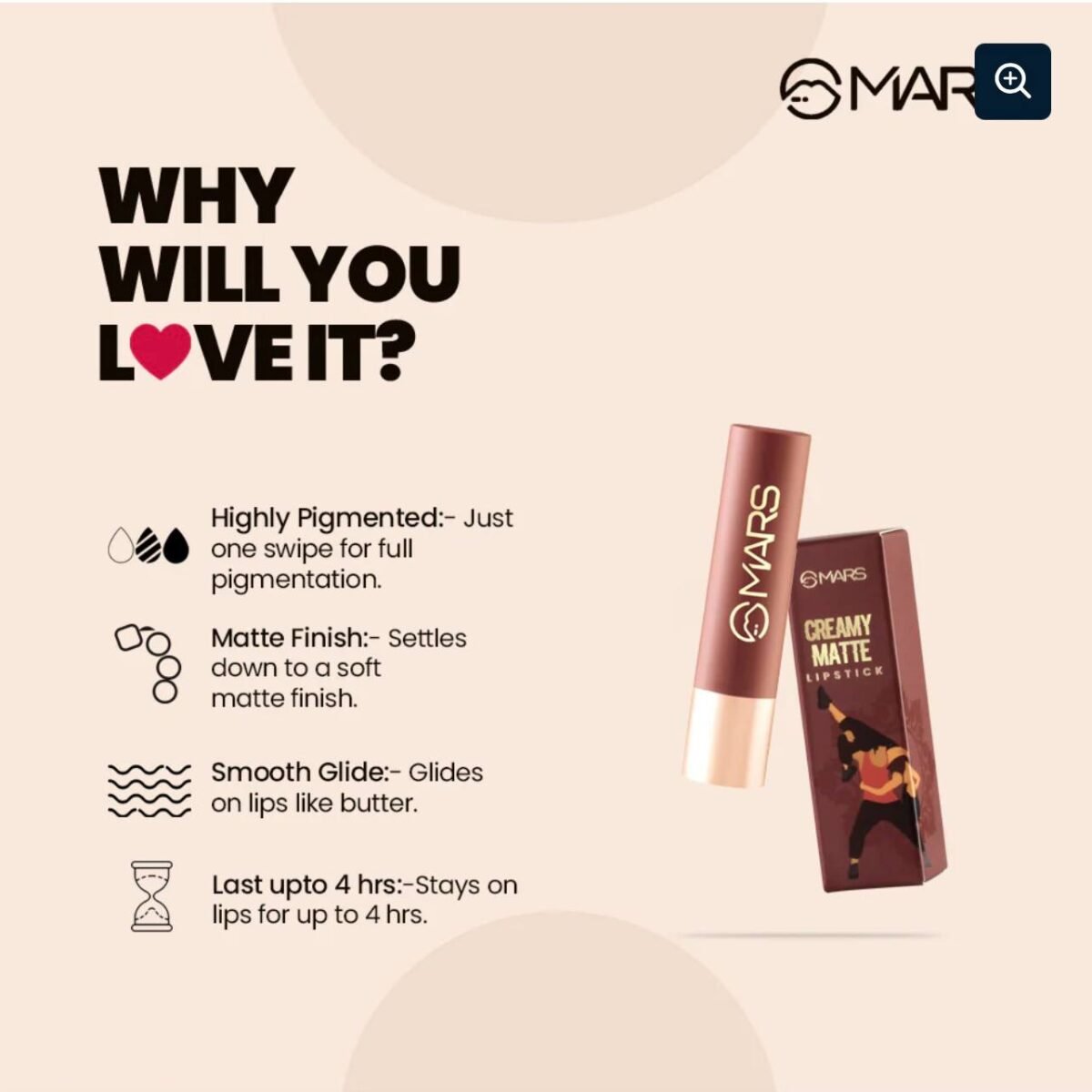 MARS Creamy Matte Lipstick
