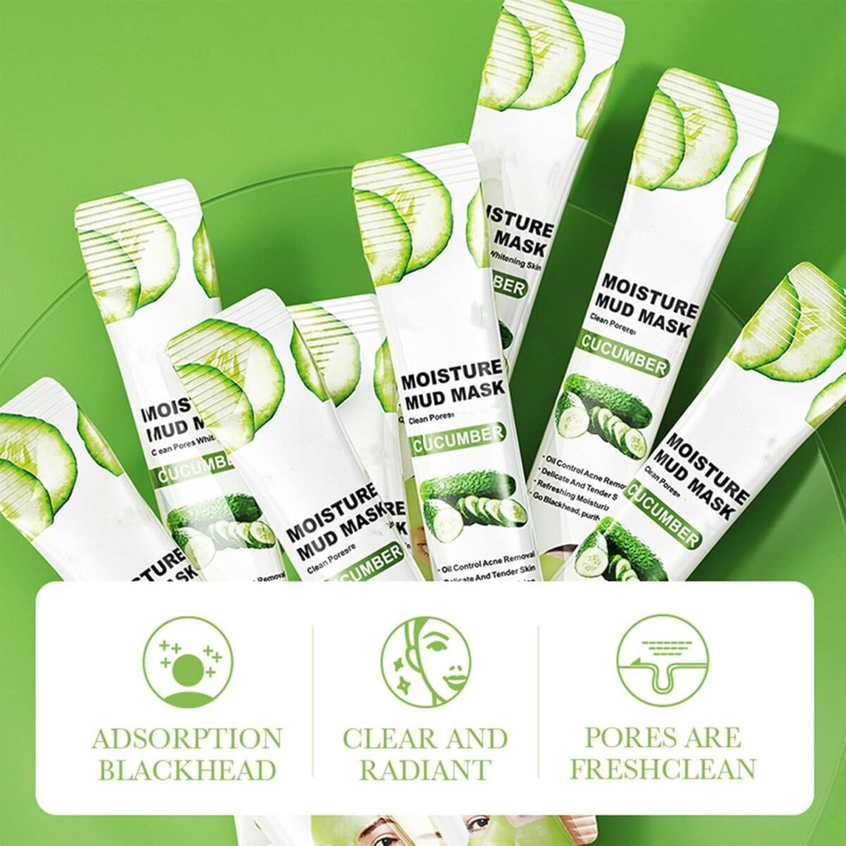 BIOAQUA Cucumber Moisture Mud Mask (8g)