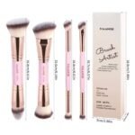 MAANGE Brush Artist 4 Pc Double Ended Makeup Brush Set Pink