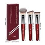 MAANGE 3pcs Premium Face Makeup Brush Set Red MAG52320RQ