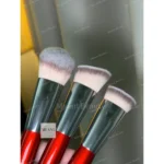 MAANGE 3pcs Premium Face Makeup Brush Set Red MAG52320RQ