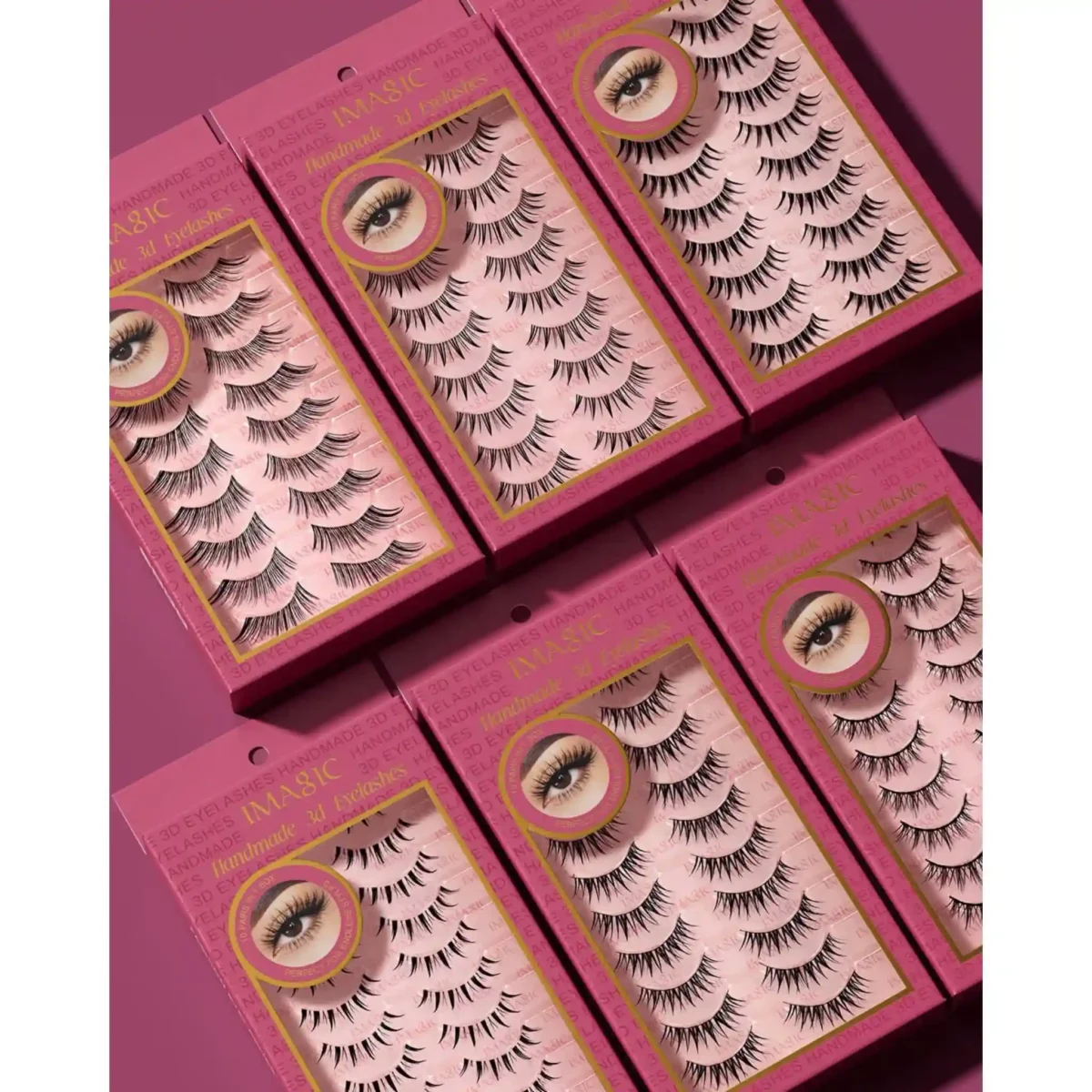 IMAGIC 10 Pair Handmade 3D Eyelashes (#14) - Image 5